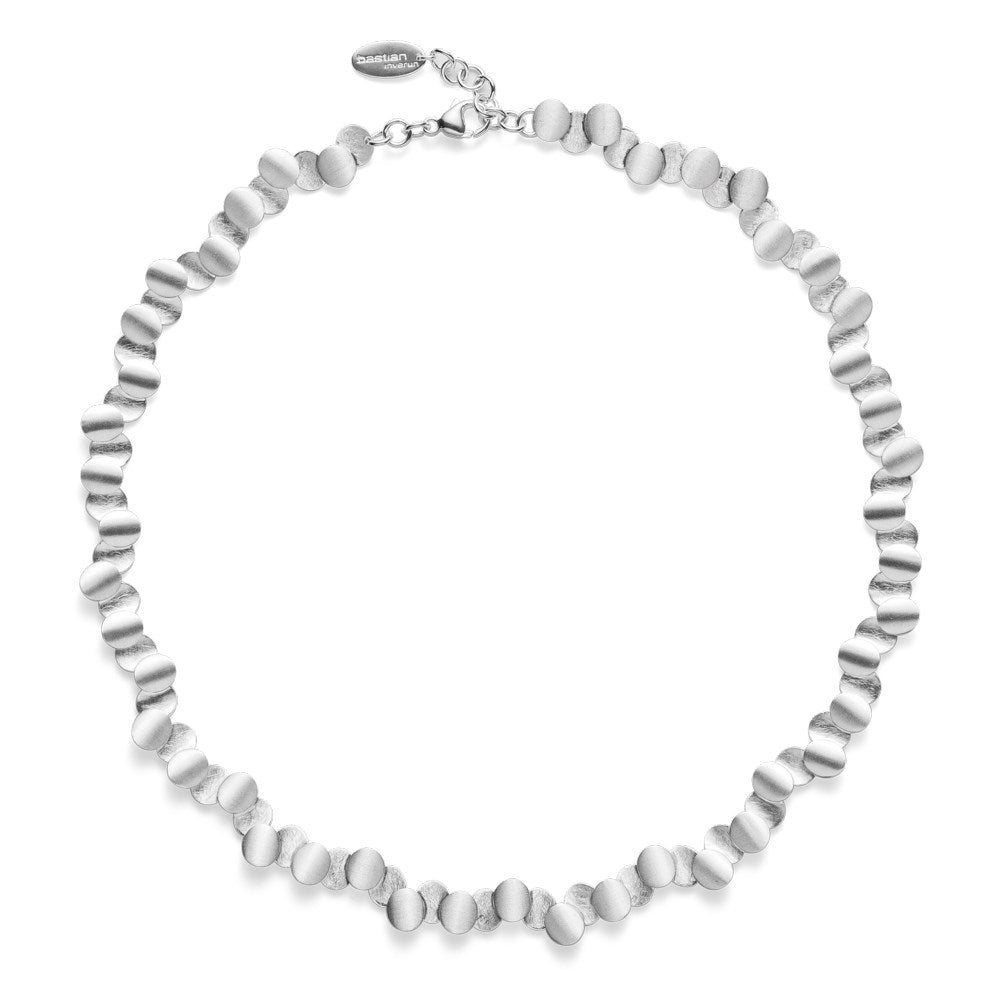 925/- Collier matt/gebürstet, 45cm +3cm - Nicht rhodiniert