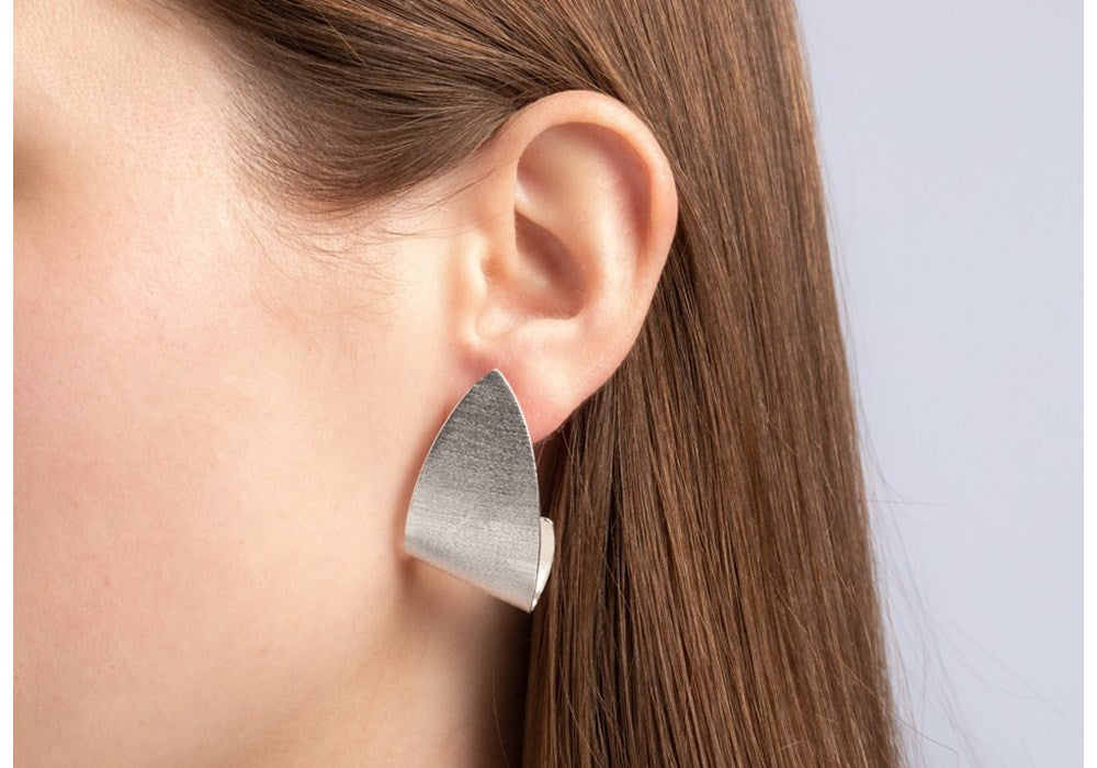 925/- Ohrstecker matt./Gebüstet