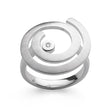 925/- Ring matt/glänzend, Ø 0,02ct W-SI