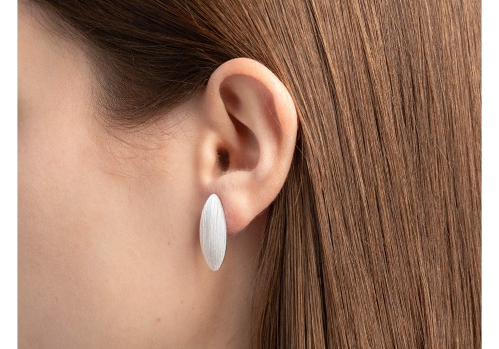 925/- earstud satin/brushed