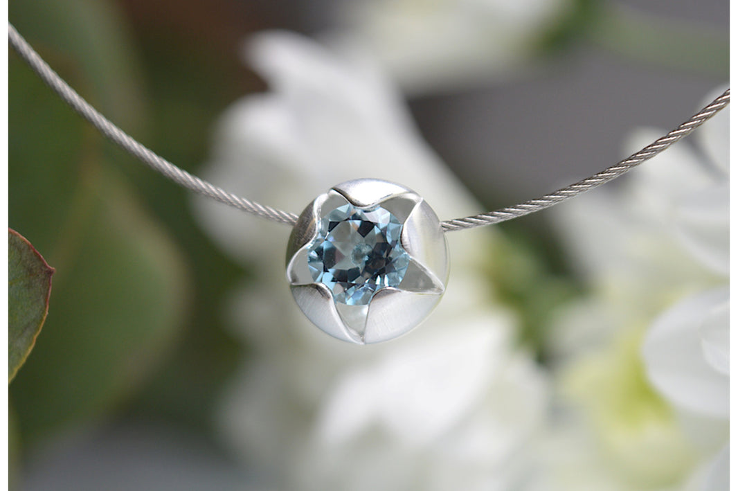 925/- Vedhæng inkl. stål bøjle mat 42cm,1mm