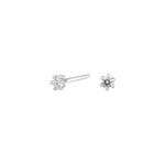 Siersbøl 14ct. Afrodite WG earrings 0.06ct WSI