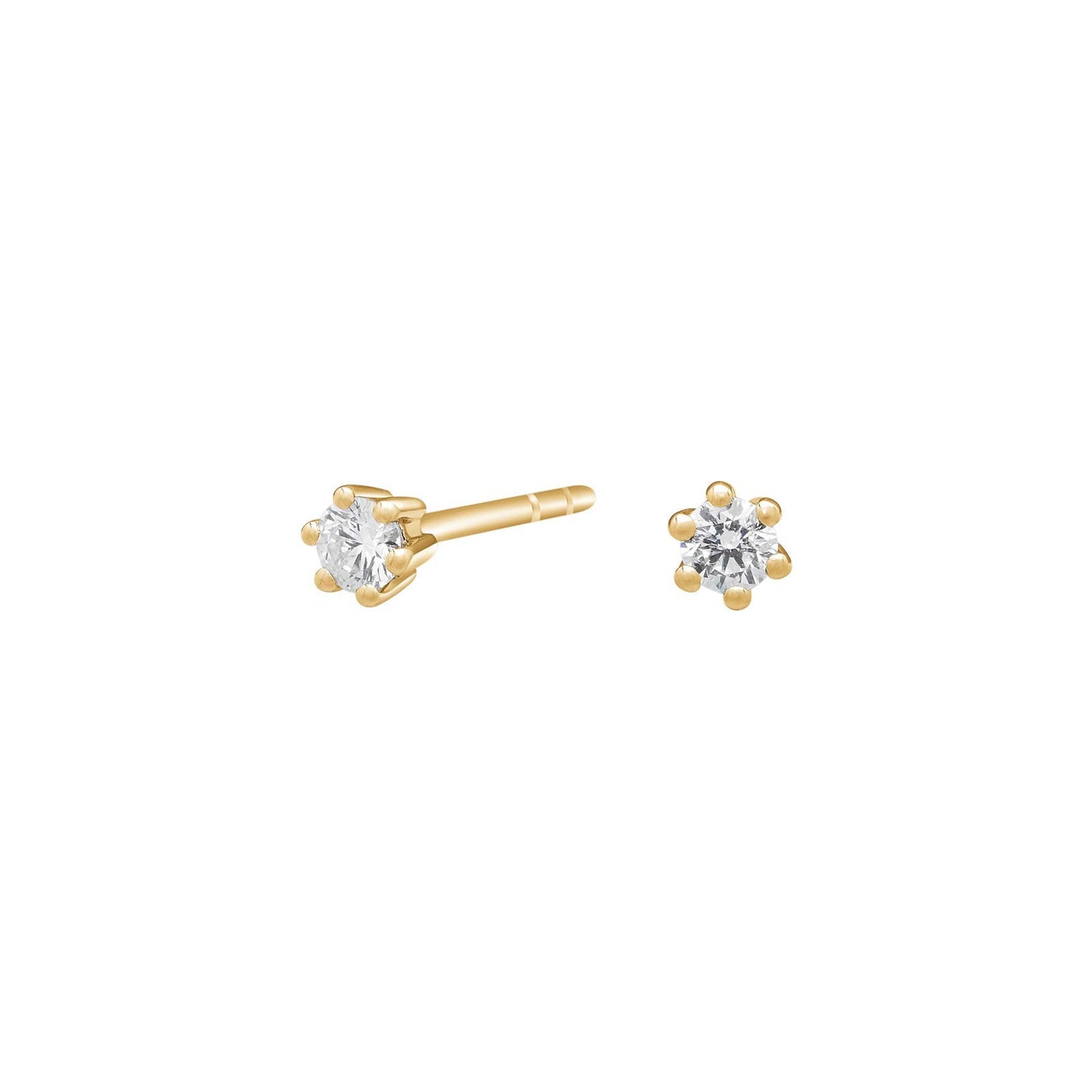 Siersbøl 14kt. Afrodite Ohrstecker 0.10ct WSI
