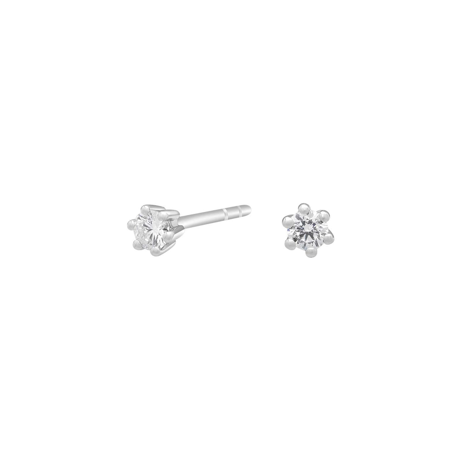 Siersbøl 14kt. Afrodite WG Ohrstecker 0.10ct WSI