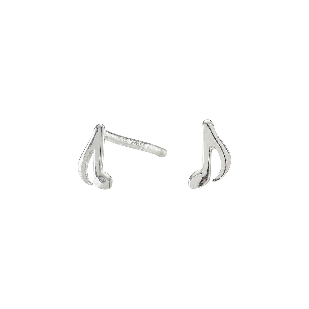 Siersbøl silver rhod. earring nodes