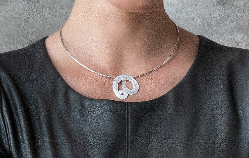 925/- Vedhæng børstet