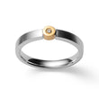 925/- Ring, teilmattiert, Brillant 0,02ct W-SI