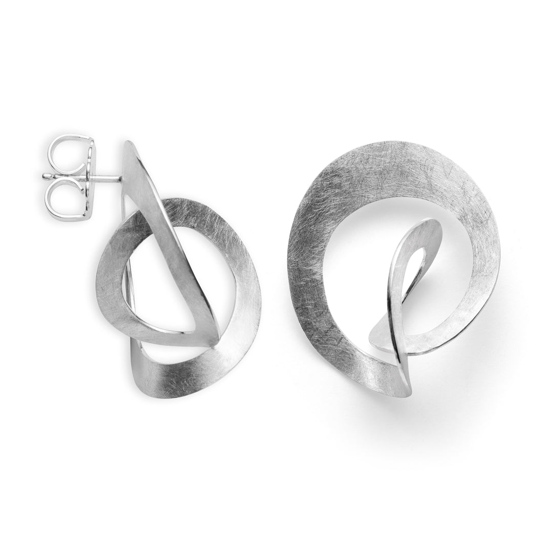 NOK 925 Earrings brushed