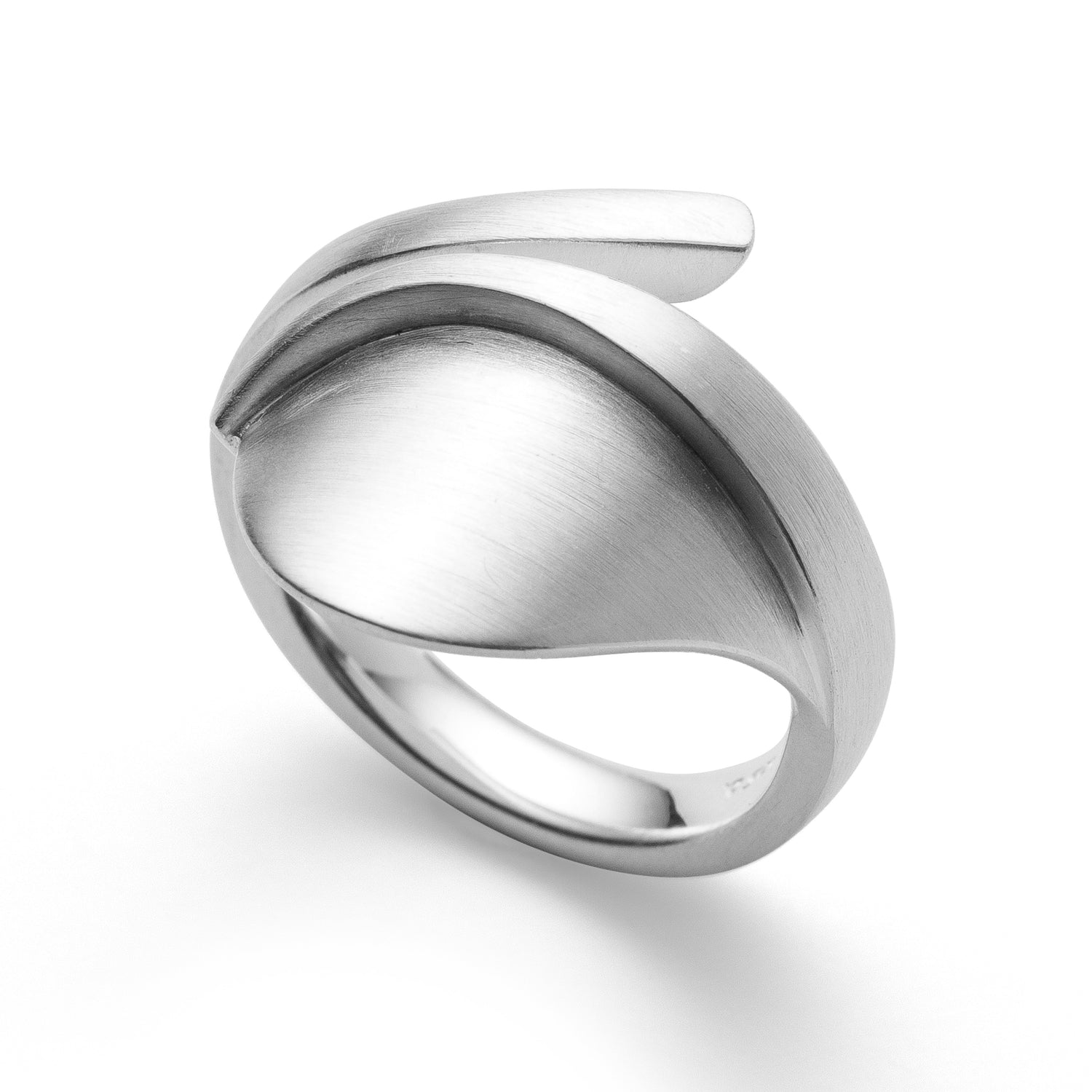 - 925,- Ring matt - 52 / Nicht rhodiniert