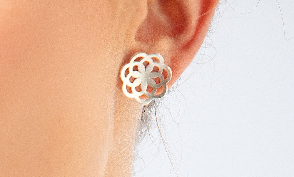 925/- Ohrstecker matt.