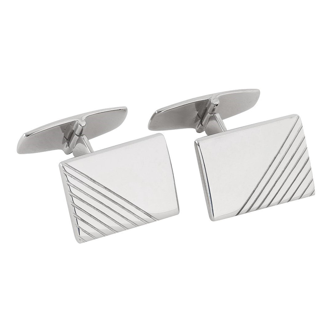 Rhod. Silbermanschettenknöpfe