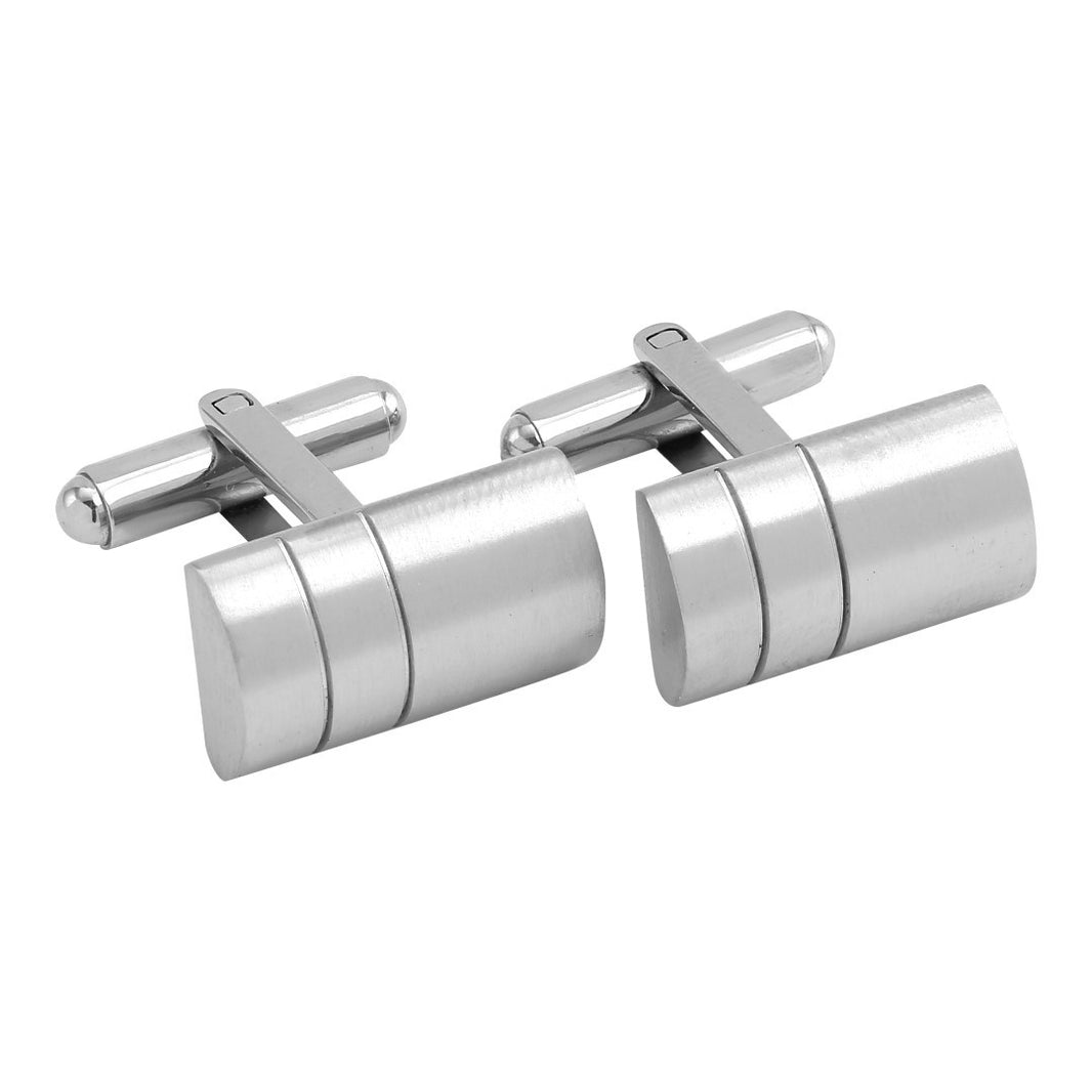 Edelstahl Manschettenknöpfe matt