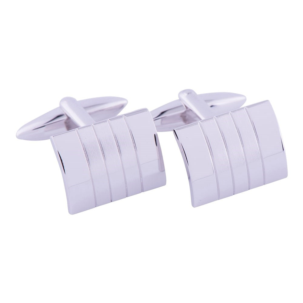 Cuff links 925 matt/polished