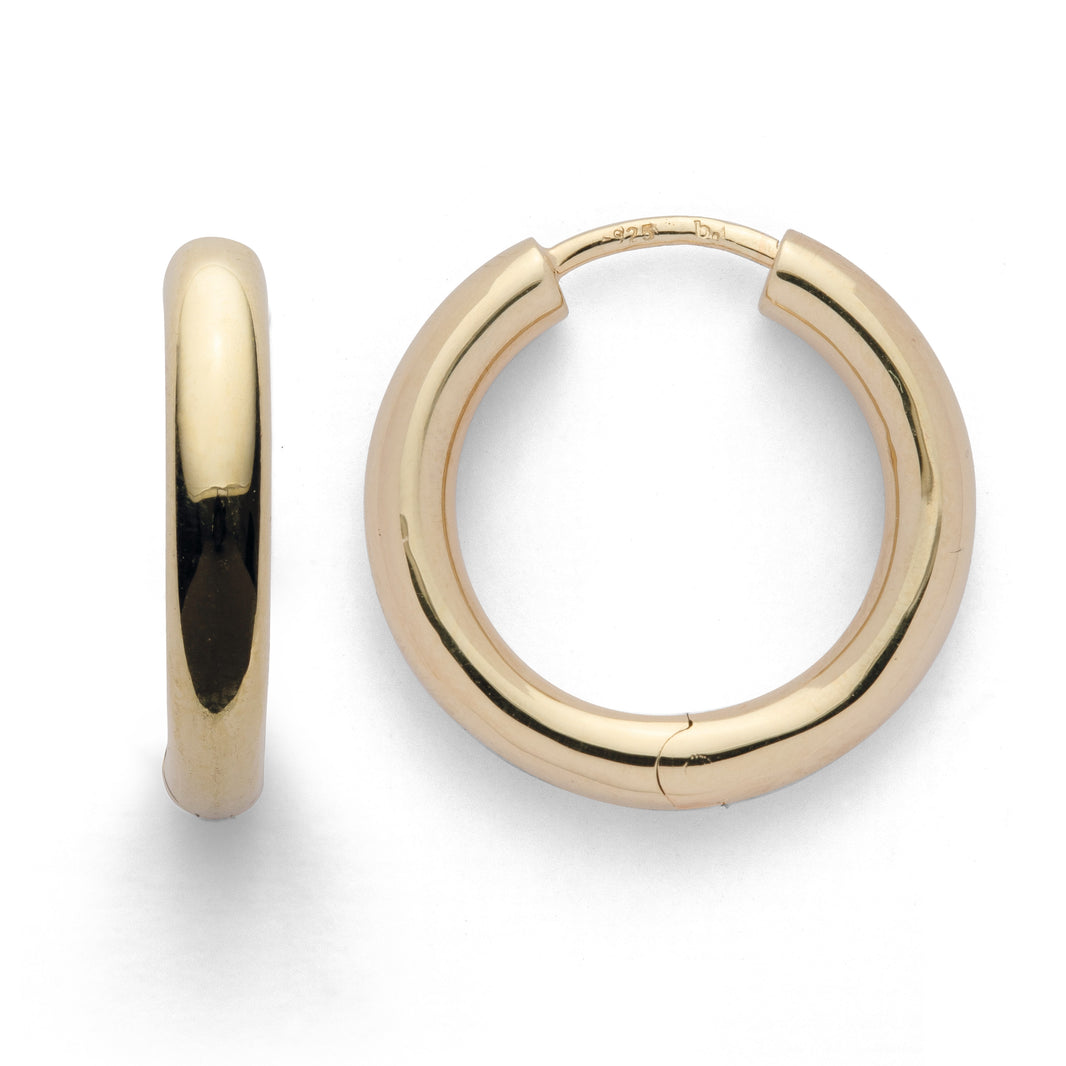 925/- hinge earrings, gp pol.