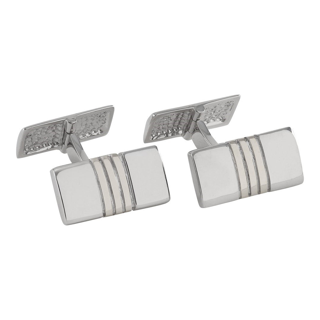 Rhod. Silbermanschettenknöpfe