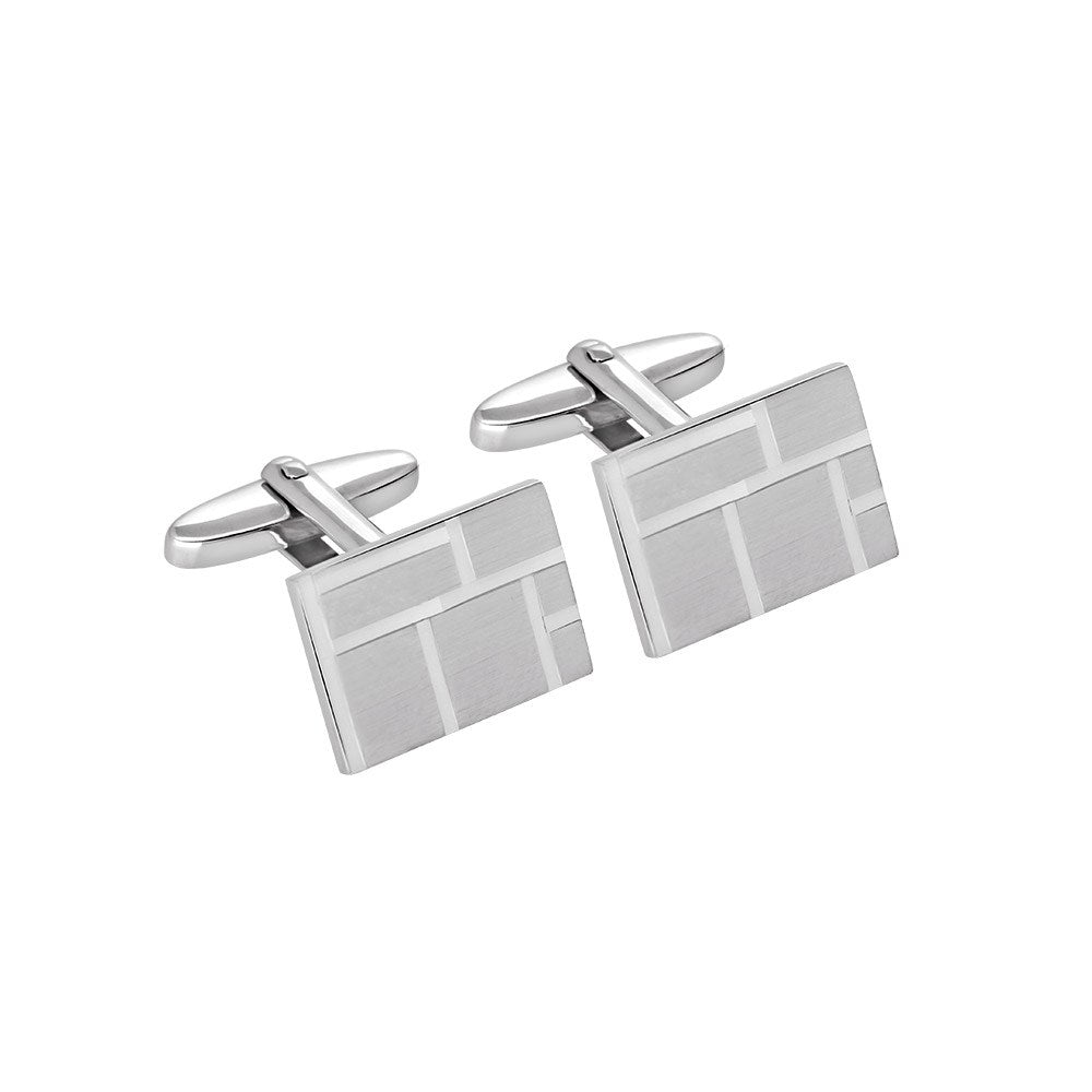 Silver rhd. cufflinks
