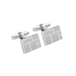 Silver rhd. cufflinks