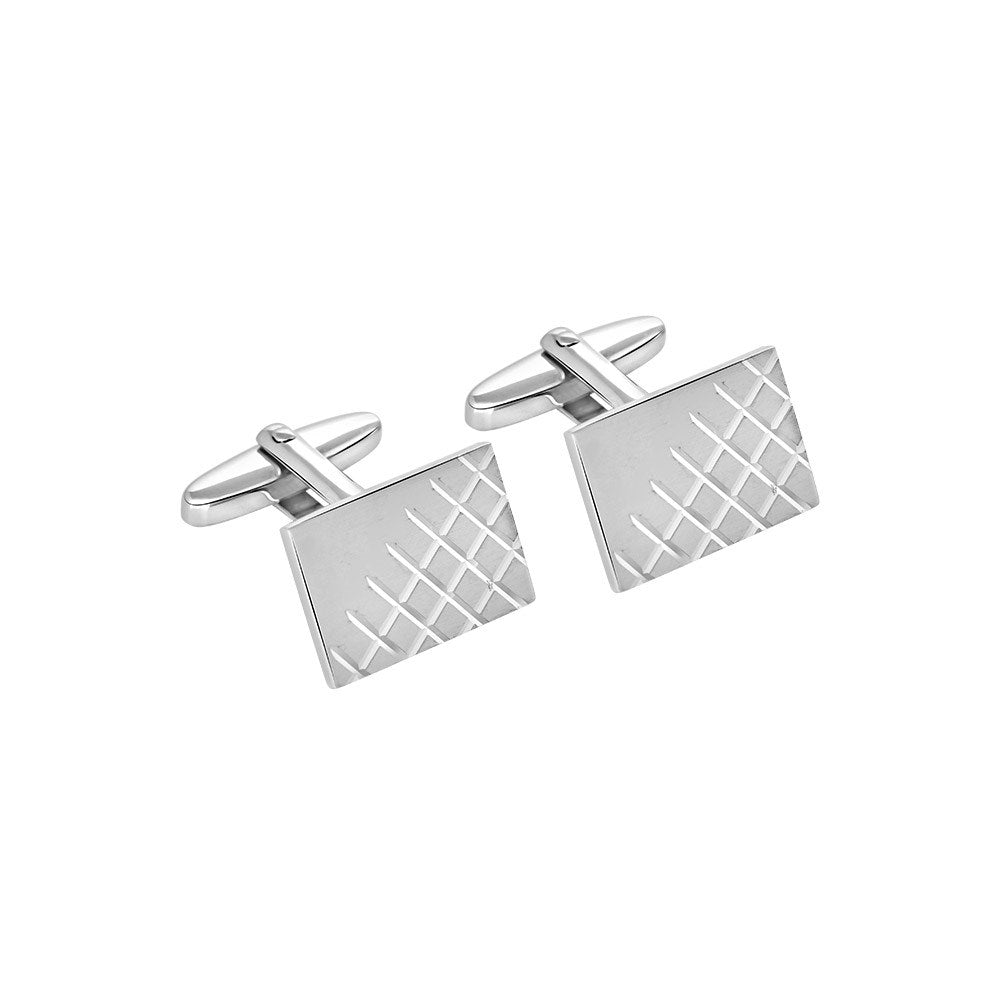 Silver rhd. cufflinks