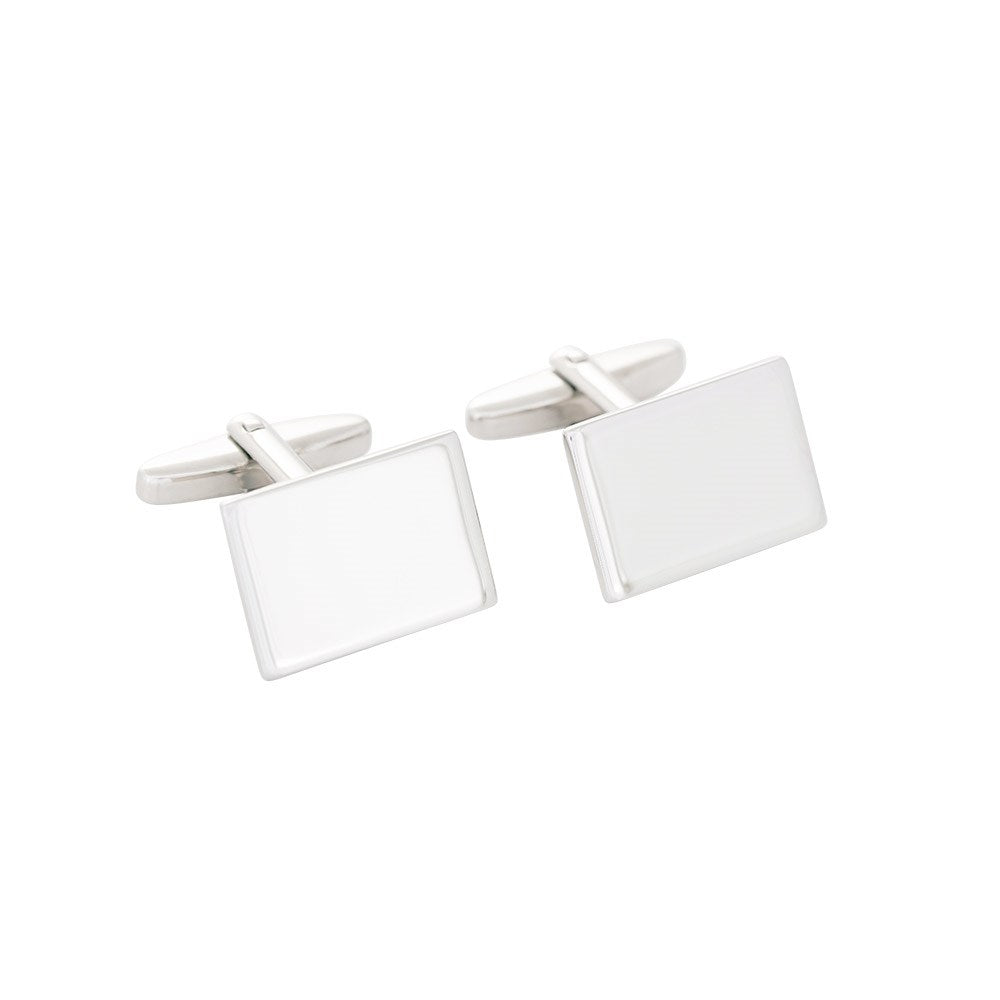 Cufflinks - rhd silver polished