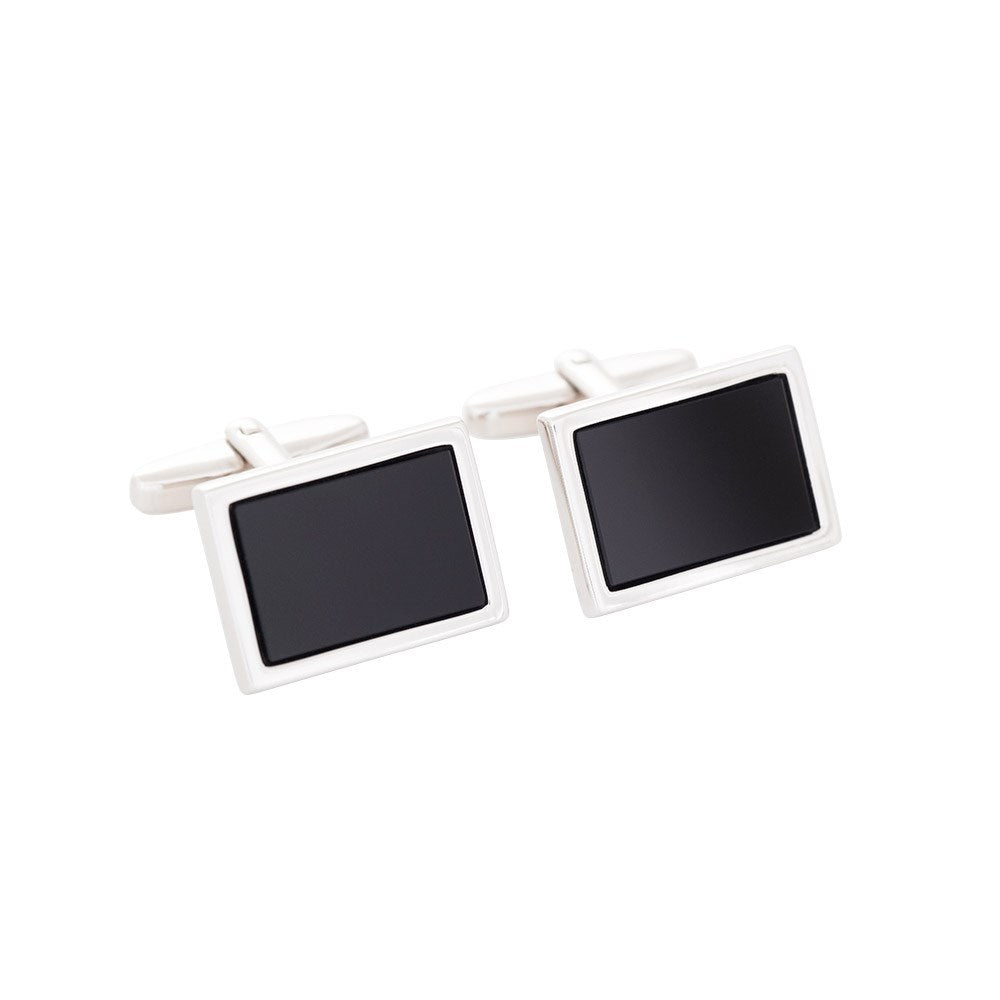 Cufflinks - rhd silver - carbon