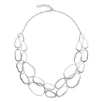 925/- necklace satin, round anchor, 19,68 + 1,57