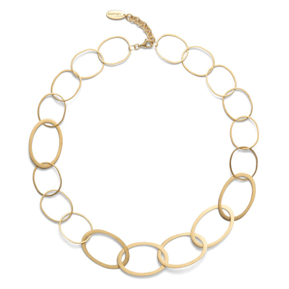 925/- Collier, vg. matt., 47cm + 3cm