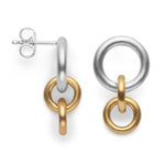 925/- Ohrstecker, teilmattiert