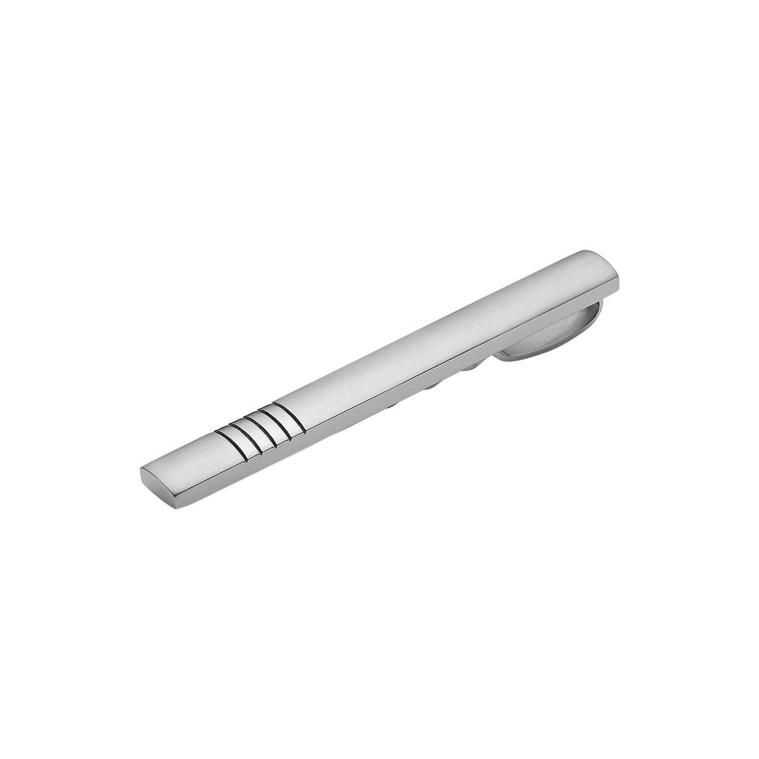 Stainless steel tie clip shiny/brushed