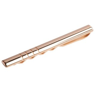 Tie clip silver gold-plated