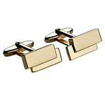 Cuff links silver gold-plated