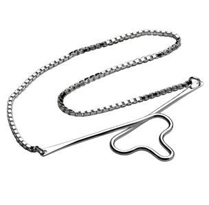 Tie chain silver