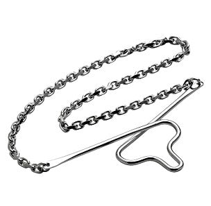 Rhod. Silberkrawattenkette 16cm