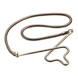 Silber vergoldete Krawattenkette