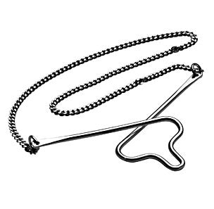 Rhod. Silberkrawattenkette 16cm