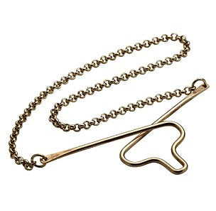 Krawattenkette Silber vergoldet