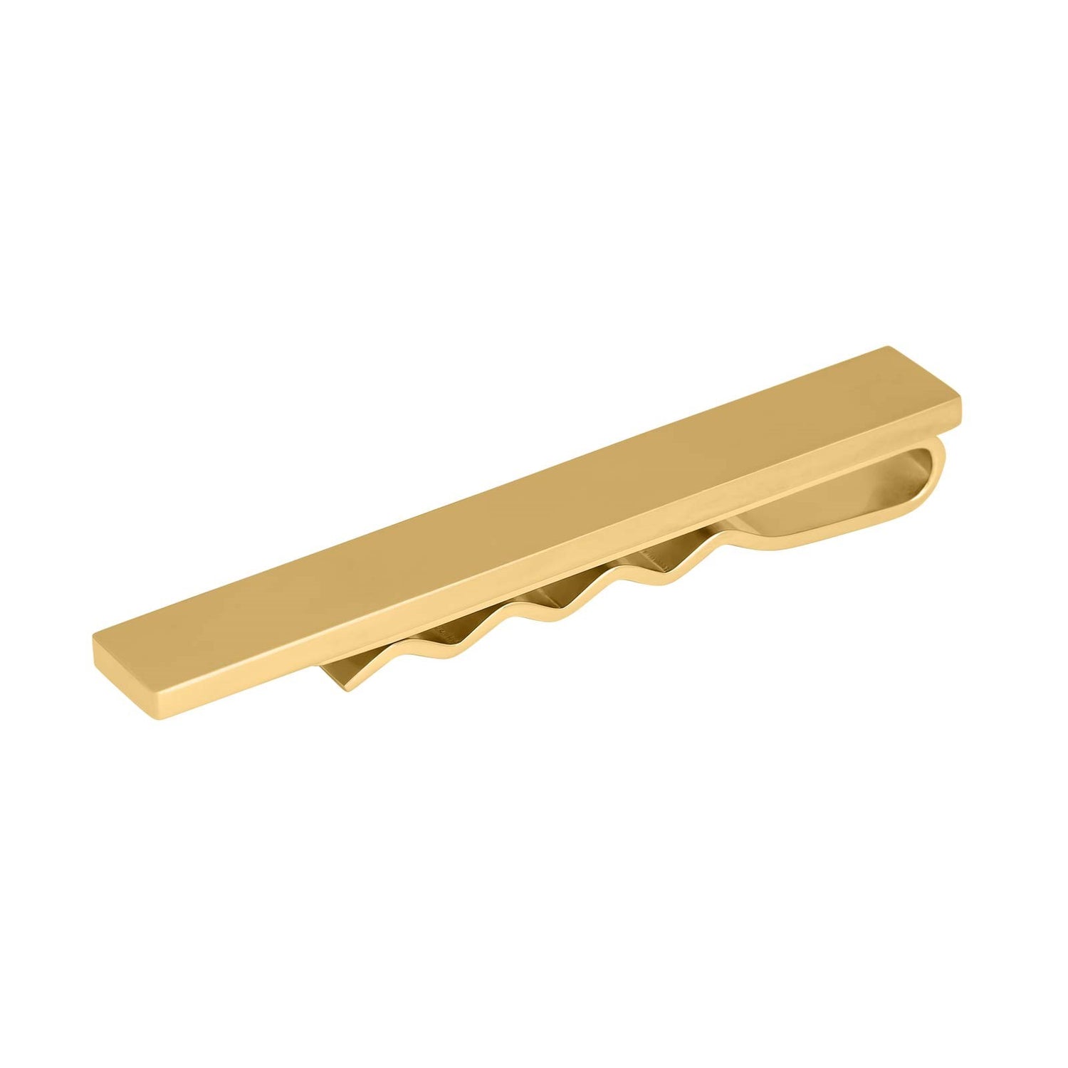 SON Rustfri stål slipseholder IP forgyldt, 60mm