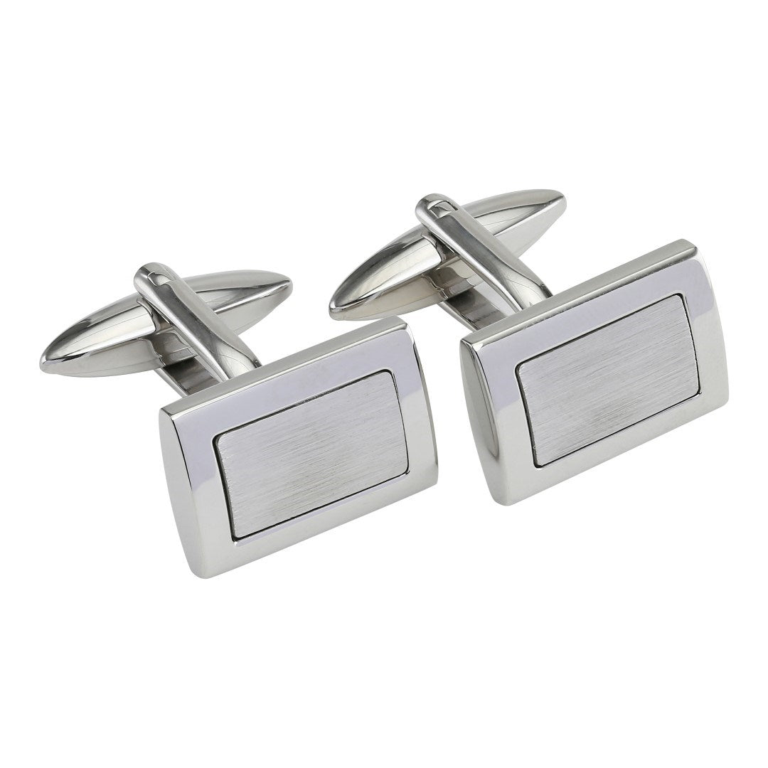 Rustfri stål manchetknapper