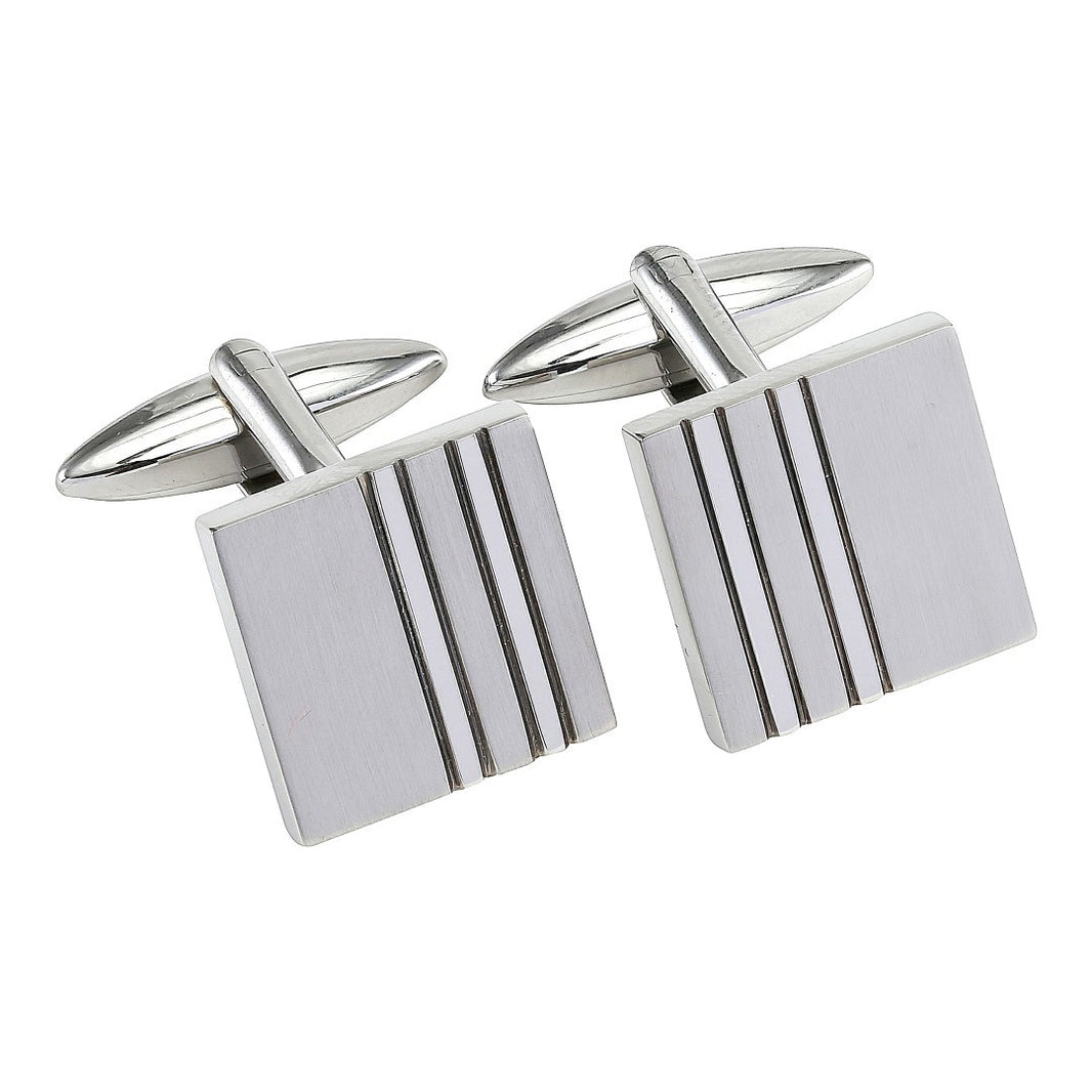 Rustfri stål manchetknapper