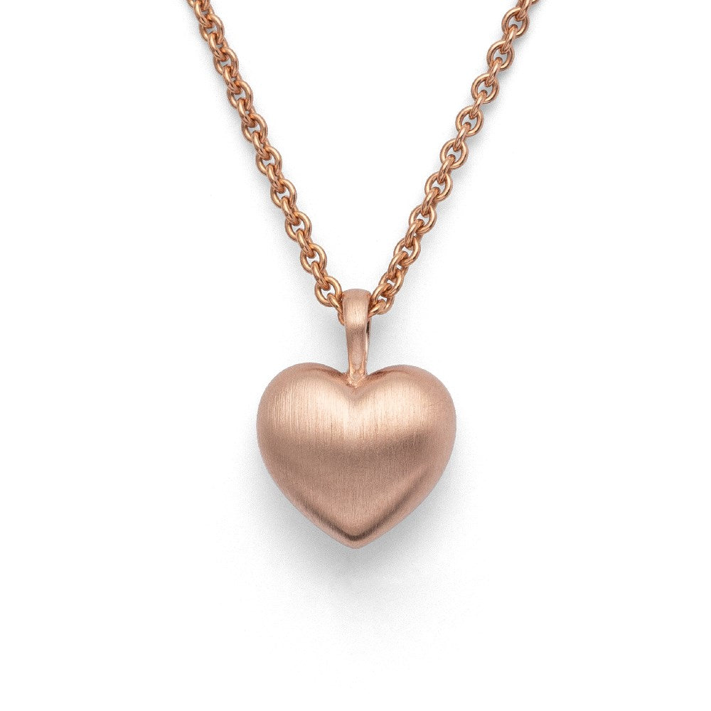 925/- Vedhæng, mat rosa fg