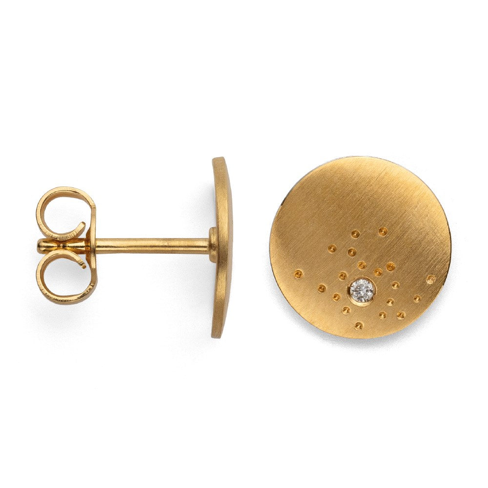 925/- Ohrstecker, vg. matt.,Brillanten 0,02ct W-SI