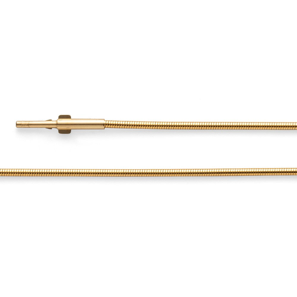 925/- Tonda flexible, gold-pl., steel core, 1,4mm