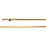 925/- Tonda flexible, gold-pl., steel core, 1,4mm