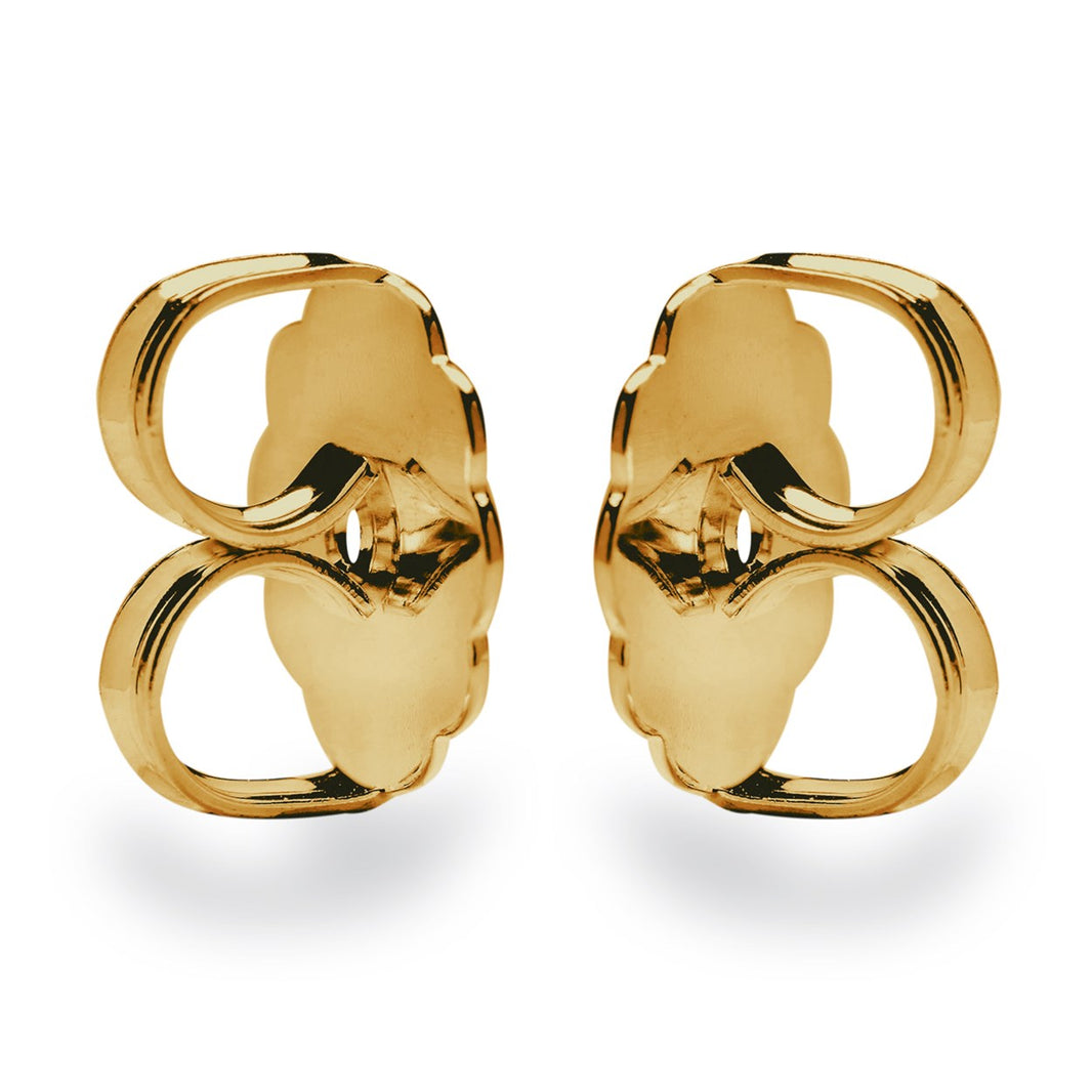 925/- Ørestikker takket, stor 10 mm fg blank 1par