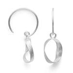 925/- ear hanger brushed