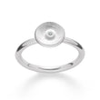925/- Ring gebürstet/glänzend, Brillant 0,02ct W-SI