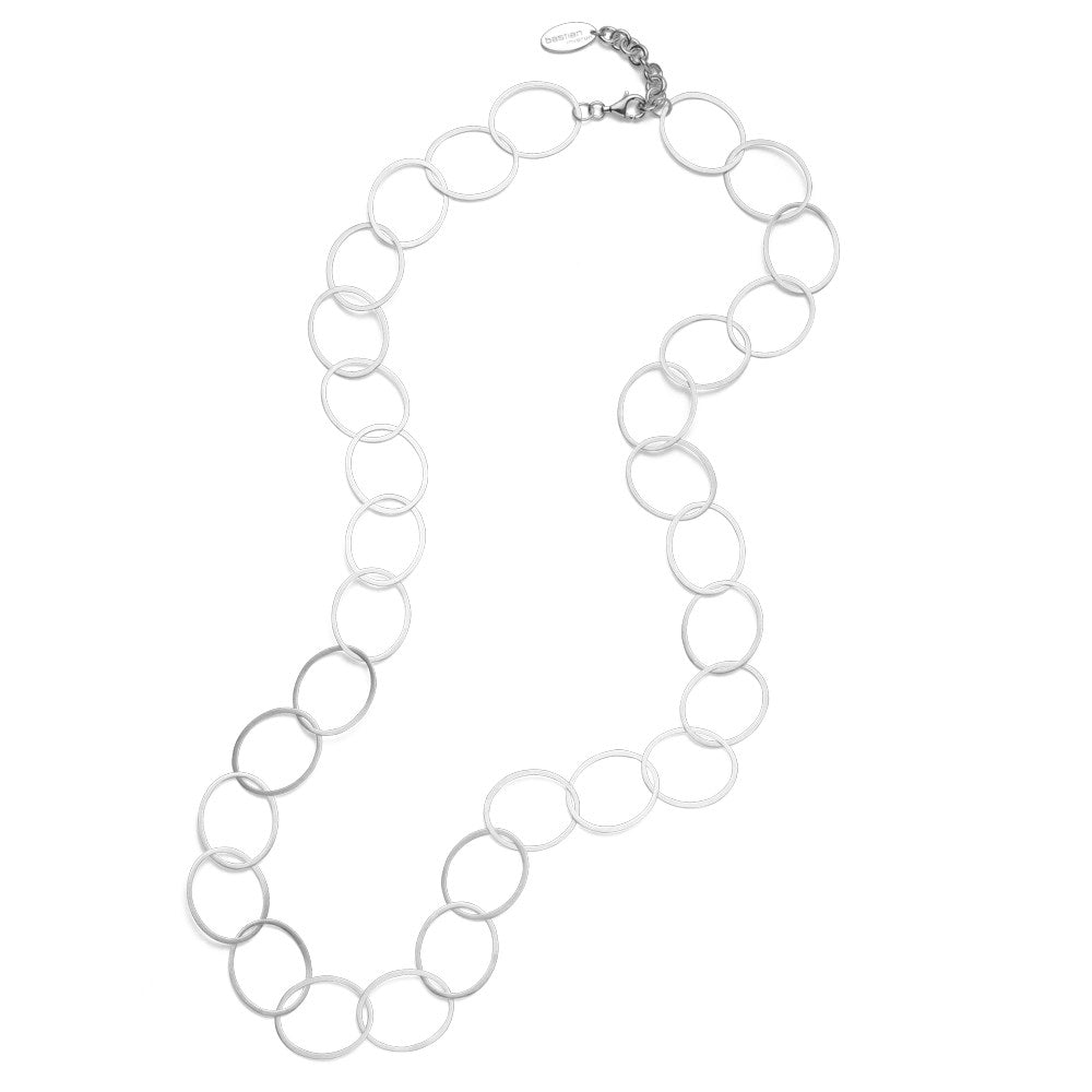 925/- Kette mattiert, 61cm + 3cm - Nicht rhodiniert