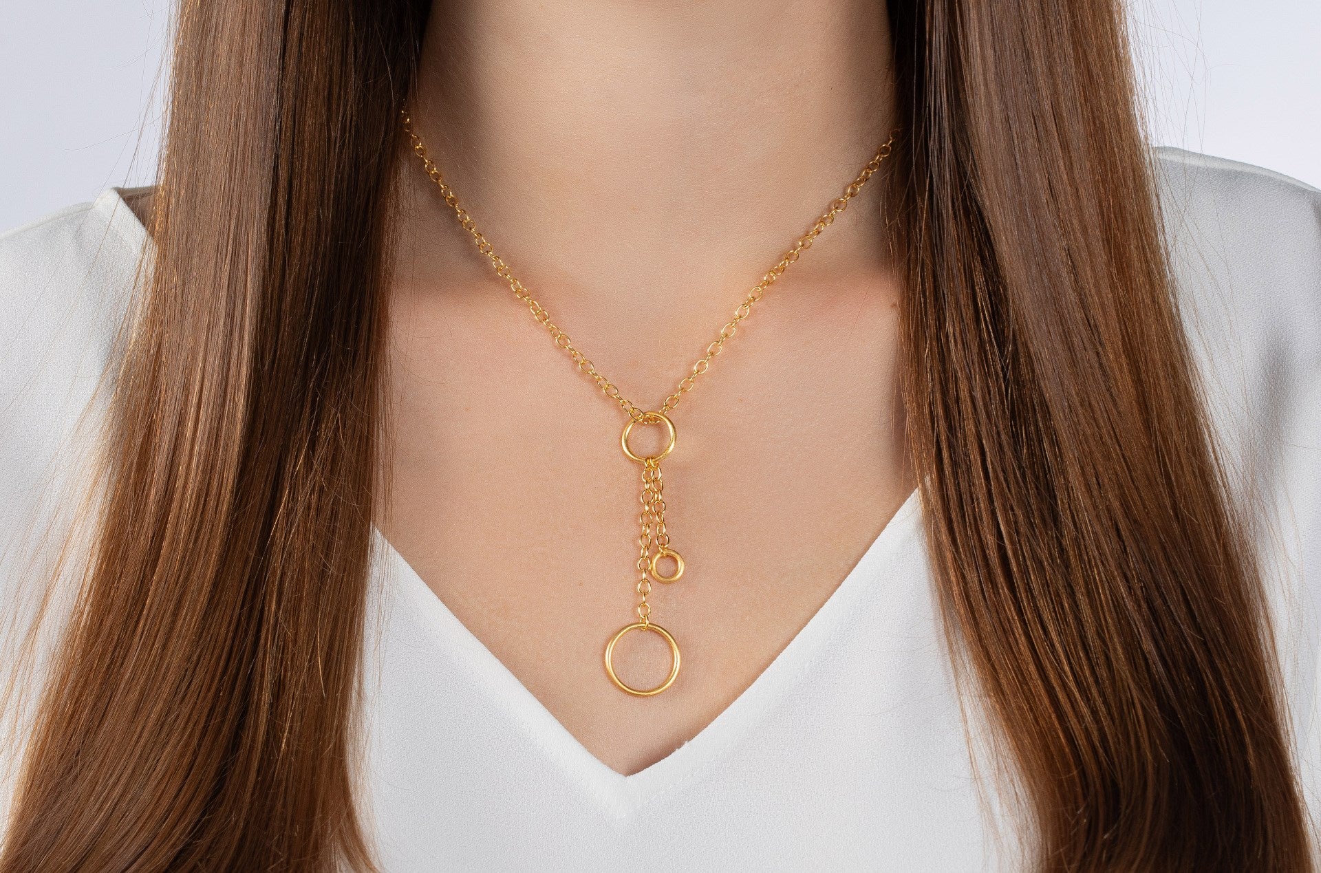 925/- Collier, vg. matt./Poliert, 3mm, 43cm