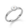 925/- Ring mattiert, Brillant 0,02ct W-SI