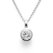 925/- Vedhæng blank, hvid topas 1.46ct