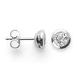 925/- Ohrringe poliert, Weißtopas 1,20ct